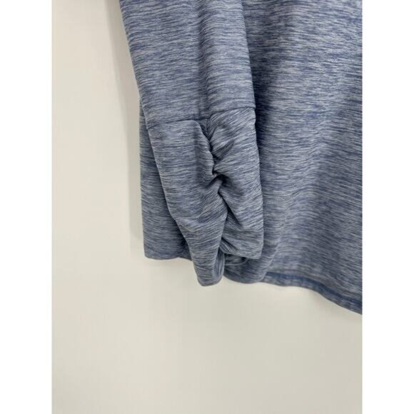 Title Nine Shirt Women Large Blue Long Sleeve Cinch Sleeve Workout Training - Picture 3 of 8